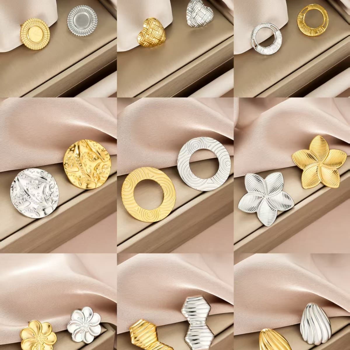 Premium Fashion Irregular Earrings, High-End Unique Niche Design, Stainless Steel Earrings Jewelry For Women