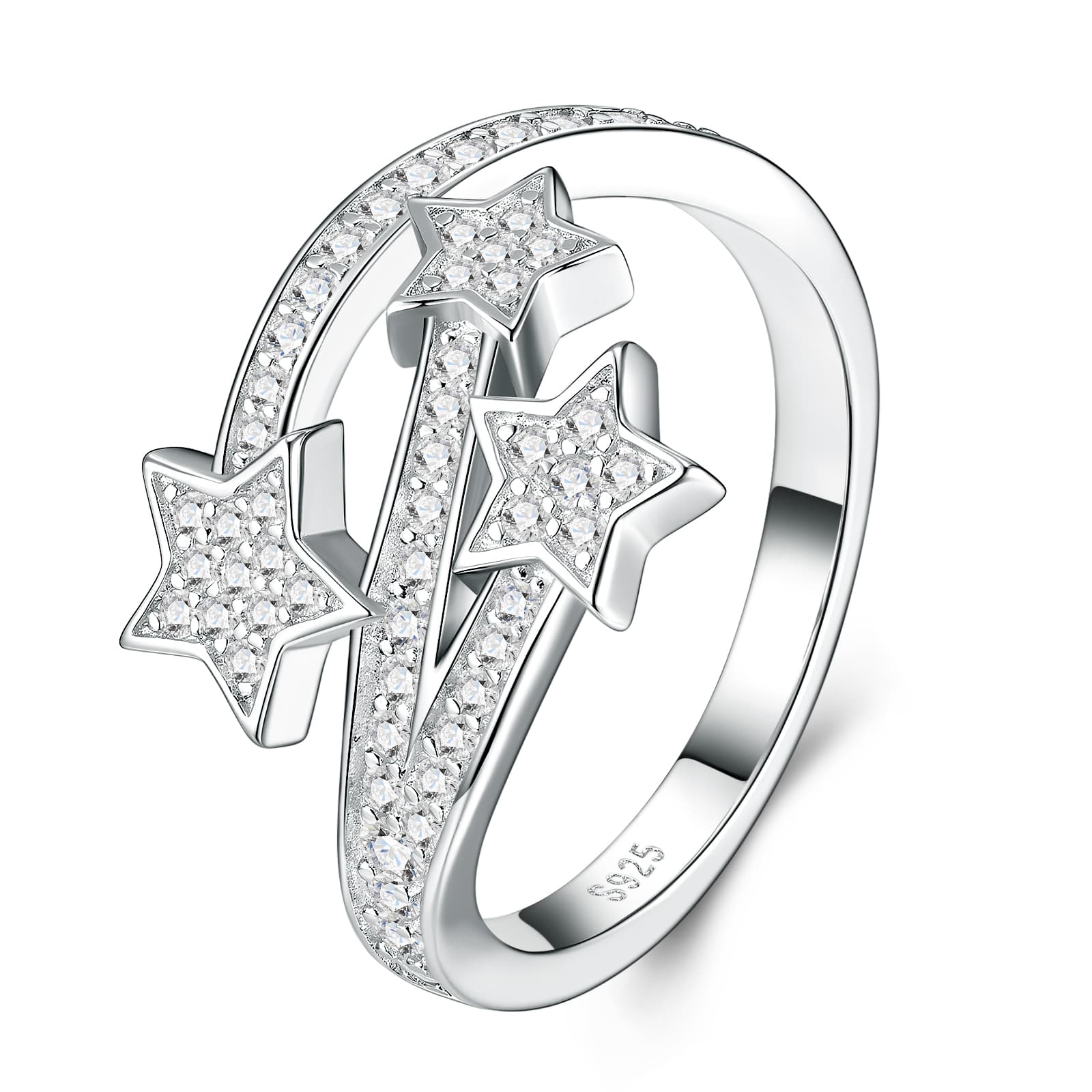 A Luxurious And Fashionable Minimalist Jewelry Ring For Women Featuring A 0.1-carat Top-quality Morganite, Made Of S925 Silver Electroplated With Platinum.