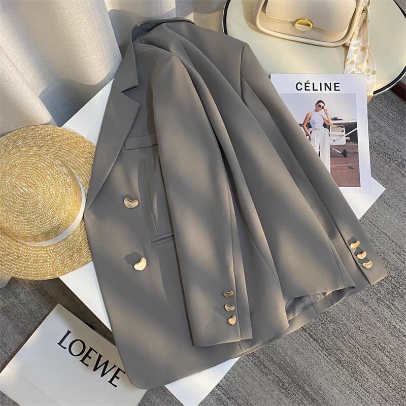New High-end British Style French Texture Suit Jacket For Women