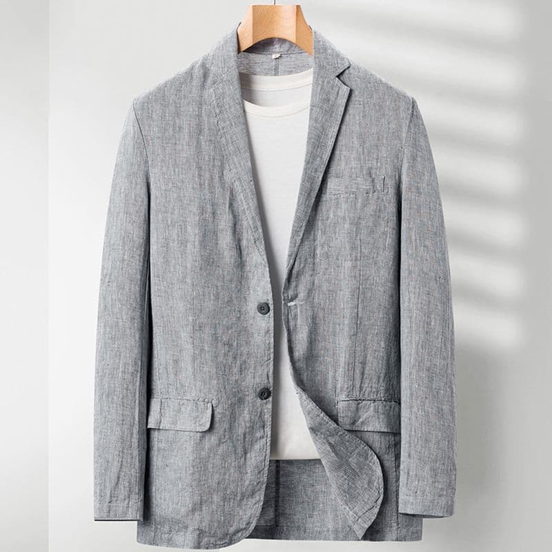 Linen Loose Plus Size Suit Men's Casual Jacket